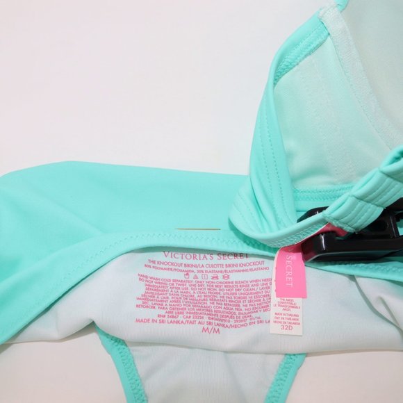 Victoria Secret 32D TOP + BOTTOM Med Knockout Bombshell Angel Convertible Bikini - Picture 9 of 11